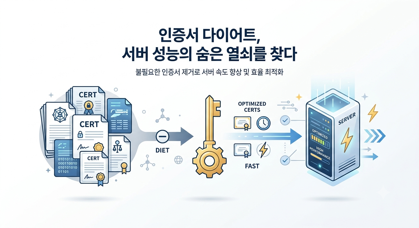 [기획 기사] 인증서 다이어트, 서버 성능의 숨은 열쇠를 찾다 대표 이미지