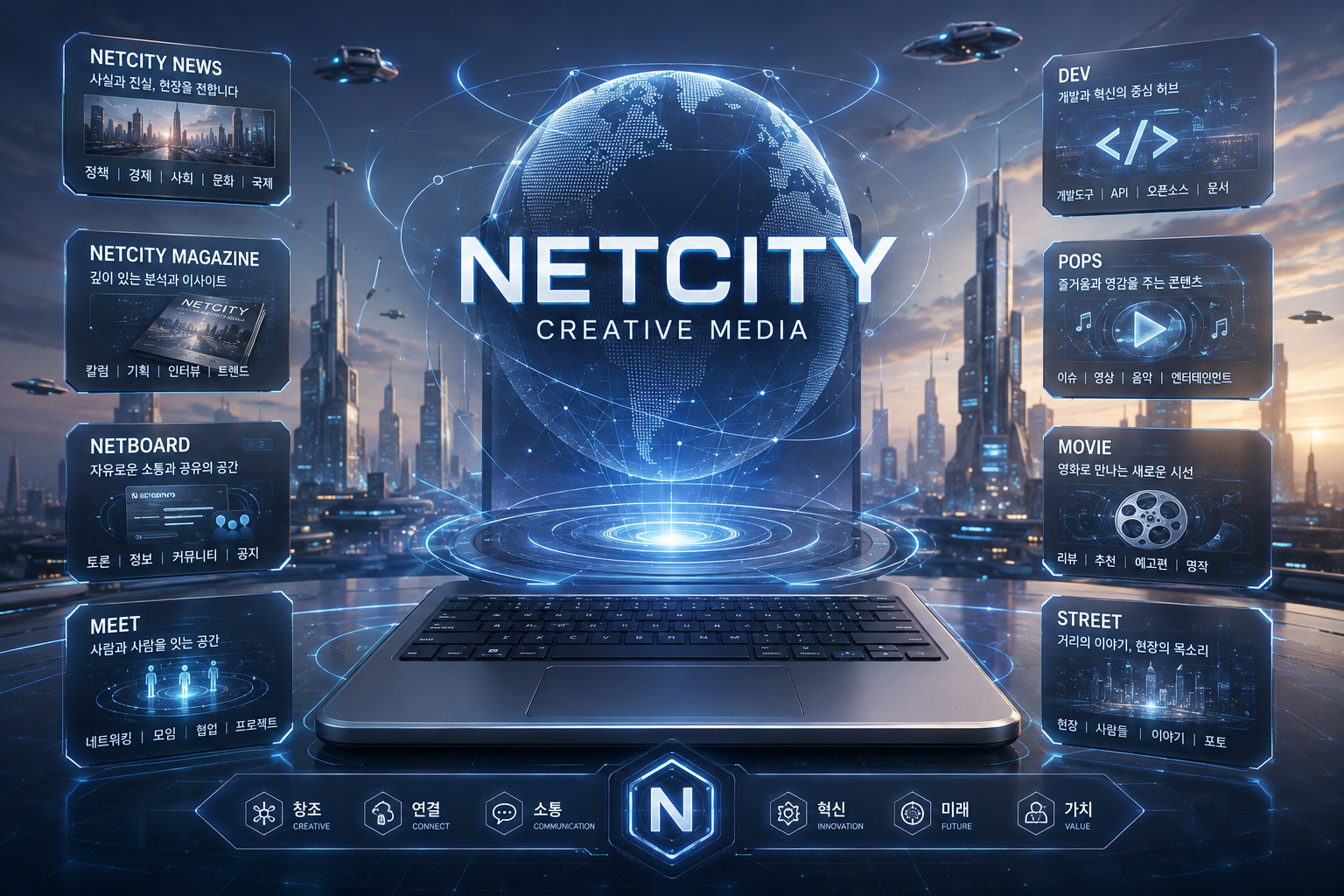 화려한 포털 뒤의 진실: 홈서버로 구동되는 넷시티(Netcity) 인프라
