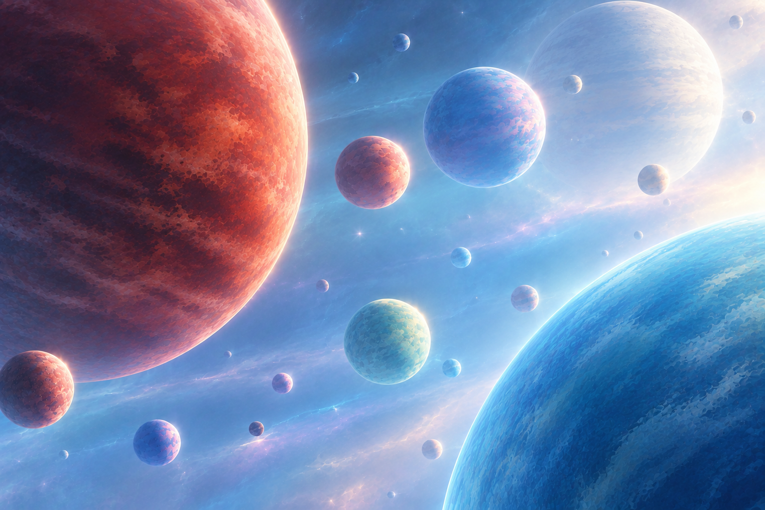 과거 우주의 거대 행성(Planet)구조와 그 특성, 과거의 우주는?