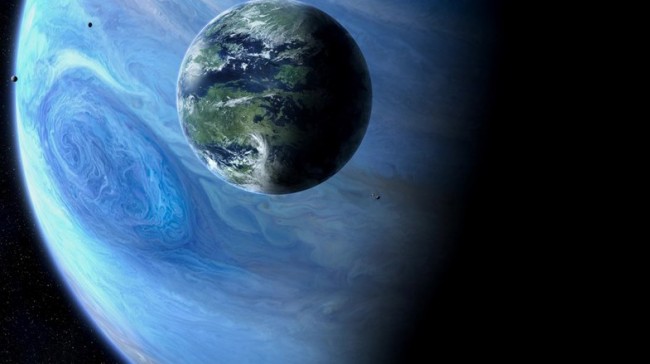 월계(月界) 대왕행성과의 조우, 대기만 수조 광년에 달한다